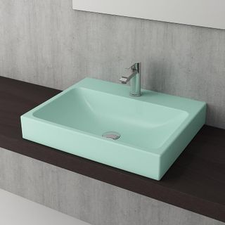 Bocchi Scala 60 cm Tezgah Üstü Mat Yeşil Lavabo