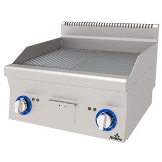 Atalay Yarı Oluklu Yarı Düz Yüzey 60x60x30 cm E AEI-660-ND Elektrikli Pleyt Izgara