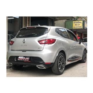 Renault Clio 4 Çift Egzoz Görünümlü Difüzör