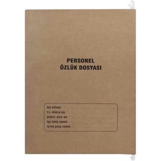 Tunakart 8 Yapraklı 25'li Paket Metal Askılı Personel Özlük Dosyası