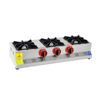 Himaksan HMK-MN3-G Endüstriyel Lpg Tüplü Set Üstü Mini Üçlü 3 Gözlü Ocak