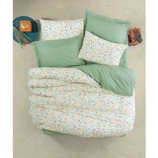 Cotton Box Lola Yeşil Petite Çift Kişilik Nevresim Takımı