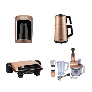 TEFAL 4'lü Çeyiz Seti Bronz Gold