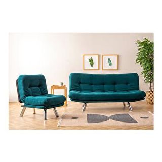 Futon Pafu Hippo Petrol Koltuk Takımı