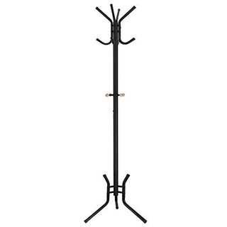 Songmics RCR17B 176 cm Siyah Sağlam Metal Portmanto