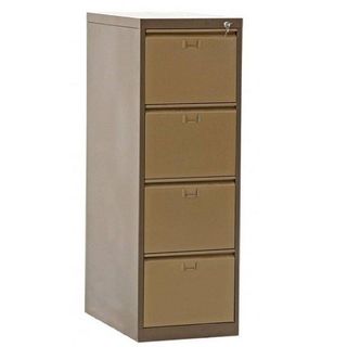Garanti Metal Dört Çekmeceli Çif Renk Metal Kartoteks Askılı Dosya Dolabı