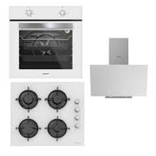 Silverline 3481 Flam - CS5349W01 - BO65E1W01 3'lü Beyaz Ankastre Set