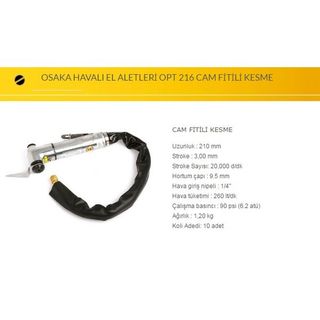 Osaka OPT 216 Cam Kesme Makinesi