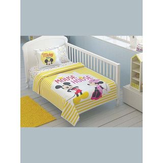 Taç Disney Minnie Mickey Baby Pamuk Lisanslı Bebek Pike Takımı