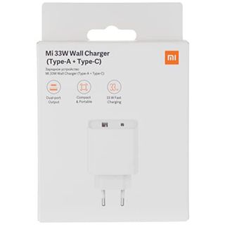 Xiaomi Mi EU Beyaz 33 W Type-A & Type-C Duvar Şarj Cihazı
