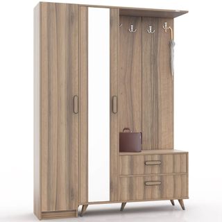 Abre Mobilya Abre VM-34342 Dore Ceviz Portmanto