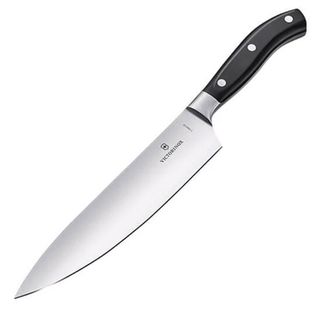Victorinox 7.7403.22G Siyah 22 cm Dövme Çelik Doğrama Bıçağı