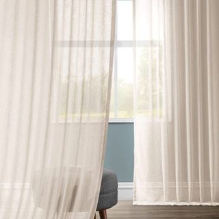 Evdepo Home 1-2 Seyrek Pile Tek Kanat Ekru 580x260 cm Tül Perde
