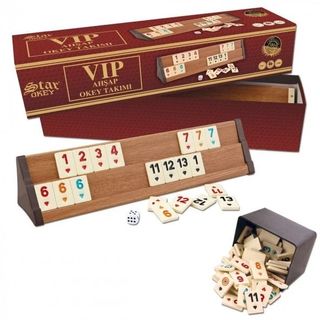 Bisepetim 1010464 Vip Ahşap Açık Renk Okey Takımı