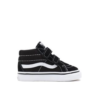 Vans VN00018W6BT1 TD SK8-Mid Reissue V Siyah Beyaz Bebek Yürüyüş Ayakkabısı