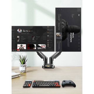Ergoflex NB F160 17-27" Çift Kol 2-9 kg Amortisörlü Monitör Standı