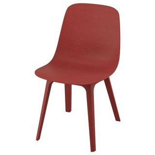 IKEA - ODGER, plastik sandalye, beyaz-bej