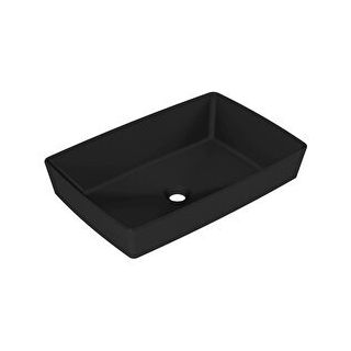 Serel RT47DXL050H Rita 39x59 cm Mat Siyah Tezgah Üstü Çanak Lavabo