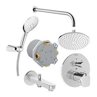 Artema A49279 Root Round Krom Ankastre Duş Seti