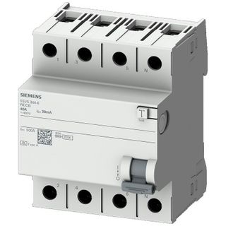 Siemens 5SV5346-6 A 63A 400V 30MA Tip Kaçak Akım Koruma Rölesi