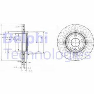Delphi BG3222 Ön Fren Diski