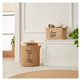 Ocean Home 2'li Jüt Sepet Set