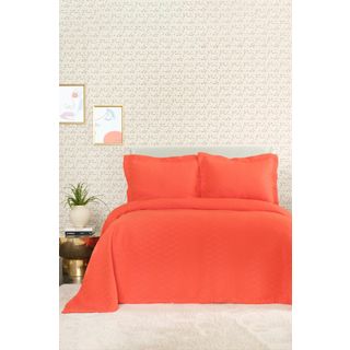 Karaca Home Cedric Nar Çiçeği Çift Kişilik Yatak Örtüsü
