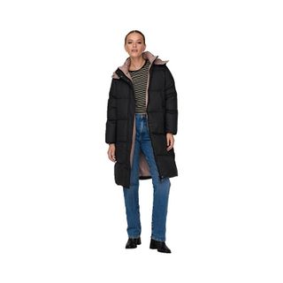 Only 15294681 Onlvilma Down Long Coat CC OTW Siyah Kadın Mont