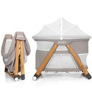 Kiwi Zoody 3 In 1 Vizon Bebek Beşiği Oyun Parkı ve Park Yatak