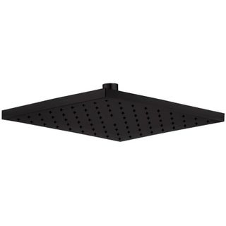 E.C.A 102145068C1 Tiera 25x25 cm Mat Siyah Renkli Kare Duş Başlığı