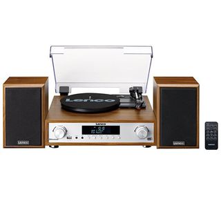 Lenco MC-160WD Ahşap Bluetooth Fm Radyo Özellikli Stereo Hoparlörlü Hifi Pikap