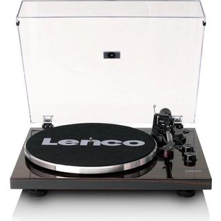 Lenco LBT-345WA Ahşap Ceviz Bluetooth ve Ortofon 2M Kırmızı Kartuşlu Pikap Plak Çalar