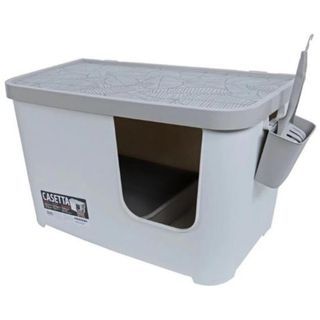 Moderna Beyaz 75.7x45x45 cm Casetta Camelia Kapalı Kedi Tuvaleti