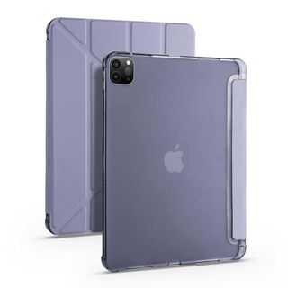 Smcase Apple iPad Pro 12.9 2021 5. Nesil Katlanabilir Standli Pu Silikon Tf2 Kılıf