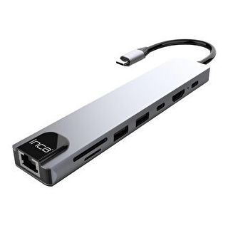 Inca ITPC-7T Type-C Girişli 8 Port 4K Dönüştürücü Hub