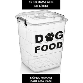 Deembro Büyük Boy 15 kg Köpek Mama Saklama Kabı
