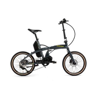 Bisan E-Folding Strike 20 Jant Gri Neon Sarı Katlanabilir Elektrikli Bisiklet