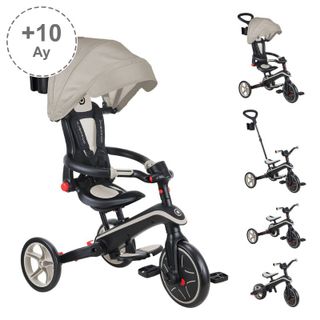 Globber Explorer 4 in 1 Katlanabilir Koyu Bej Bisiklet