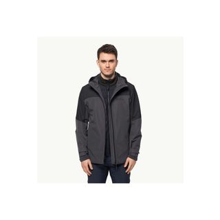 Jack Wolfskin Glaabach 3 In 1 Jkt Erkek Siyah Outdoor Mont