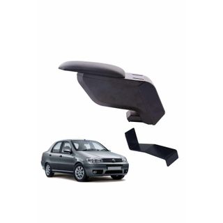 3 Tıkla Fiat Albea 2007 Delmesiz Çelik Ayaklı Siyah Kolçak Kol Dayama