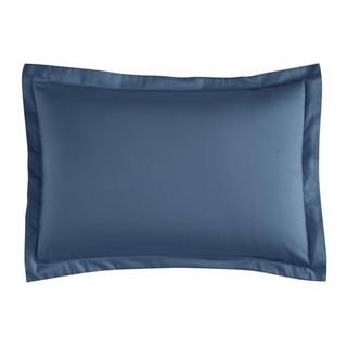 Linens Mix&Match Pamuk Saten 2'li Volanlı Yastık Kılıfı Seti İndigo