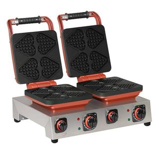 Omake WFL21.E22 Elektrikli Kalp Model Çiftli Zamanlayıcılı Waffle Makinesi