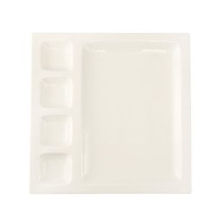 Porland Alumilite 33 cm 6 Adet Bölmeli Kahvaltı Tabağı