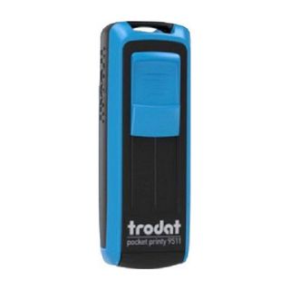 Trodat 9511 P4 Mavi Mavi Keçe 38x14 mm Cep Kaşesi