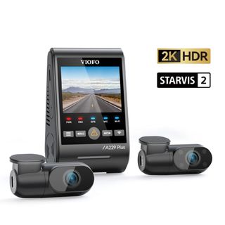 Viofo A229 Plus 3 Kameralı Ön + İç + Arka 2K+2K+1080P Hdr Sony Starvis 2 Wifi Gpsli Araç Kamerası