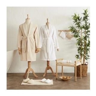 Karaca Home Glory Lurex 9 Parça Gold Bej Aile Banyo Seti