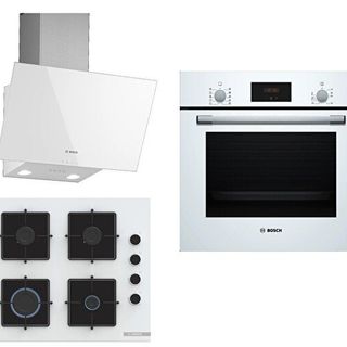 Bosch HBF512BW1T - POP6C2P30O - DWK63PJ20T Beyaz 3'lü Ankastre Set
