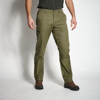 Decathlon 100 Solognac Yeşil Steppe Koyu Haki Erkek Avcılık Pantolonu