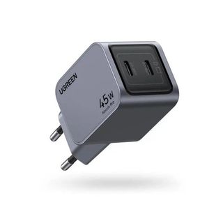 Ugreen Nexode Pro 45W Gan QC PD 2xUSB-C Uzay Grisi Type-C Hızlı Şarj Cihazı