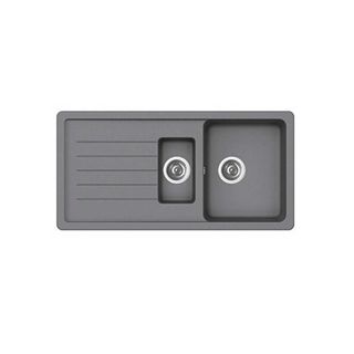 Ukinox Valente D-150 L Croma Granit Eviye